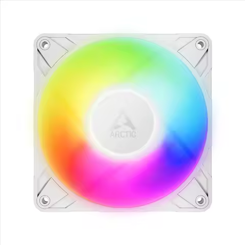 Original ARCTIC P12 Pro A‑RGB White 120mm 4‑Pin PWM Fan FDB Bearing 0dB‑Mode High Static Pressure AR