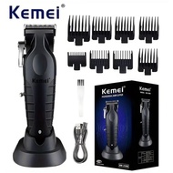 Kemei KM-2296 Professional Hair Clipper for Men Hair Cutting Machine with Seat Charger Hair Trimmer