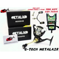 G-Tech Metalair Reel Carbon Body 2000/2500/3000 G Tech Reel Mesin Pancing