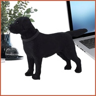 Realistic Dog Statue Tabletop Animal Figurines Home Decor Dog Lover Collectible Sculpture for Home A