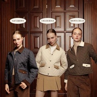 ROONY PUFFER (Navy•Dark brown•Cream)JACKET เสื้อแจ็คเก็ตแขนยาว