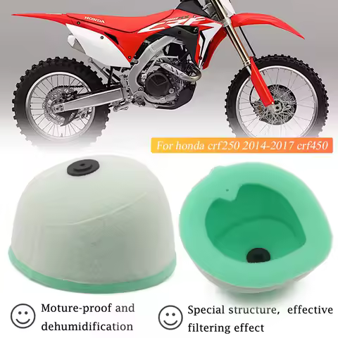 Motorcycle Air Filter Cleaner Intake Sponge For Honda CR125R CR250R CRF250R CRF250X CRF450R CRF450X