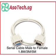 Serial Cable Male to Female 1.8M / 3M / 5M RS232 DB9