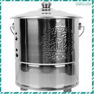 [READY STOCK]  Incinerator Bin Camping Stove Stainless Steel Worship Bucket Worship Pail Paper Money