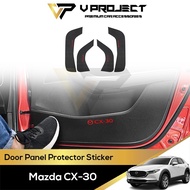Mazda CX30 CX-30 DM 2019 - 2025 Door Panel Protector Sticker Carbon Fit Mazda CX30 CX-30 DM V Projec