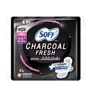 Sofy Charcoal Fresh 23 cm. With Wings 4 Pieces