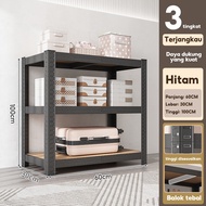 Rak Besi Susun Serbaguna 4susun 5 susun gudang rak besi Siku boltless shelves Gratis kaki karet