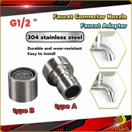 MASA 304 Stainless Steel Faucet Adapter Nozzle Faucet Connector G1/2''