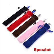 Bundle of 5Pcs/Pen Pouch Holder Single Pencil Bag Pen Case With Rope For Rollerball /Fountain/Ballpo