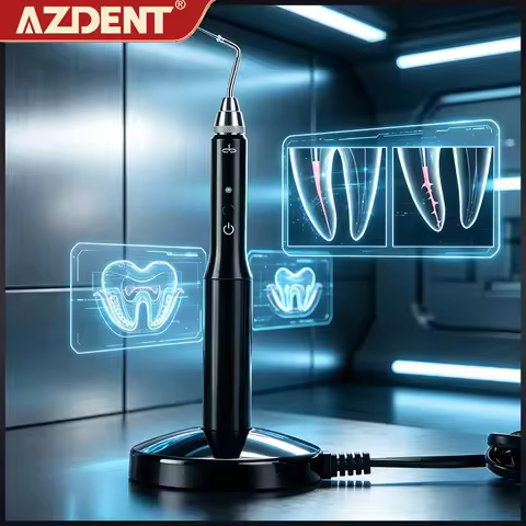 AZDENT Dental Cordless Gutta Percha Obturation System Endo Heated Pen 2 Tips Lab 3 Seconds Rapid Hea