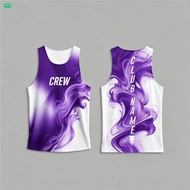 (xinghe88) Customizable Purple Smoke Gradient Tank Top – Personalized Crew/Club Name Print
