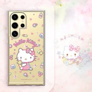 三麗鷗 Samsung Galaxy S系列防震雙料水晶彩鑽手機殼-愛心凱蒂