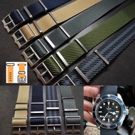 🇪🇺Europe🇪🇺 20/22mm 單色 傘兵 Nato錶帶 軍錶帶 Tudor 型 針扣  代用品 Tudor black bay ( 尼龍錶帶 Nato錶帶 降落傘尼龍錶帶) 錶帶 適用 : R