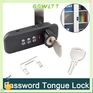GSWLTT Password Lock, Zinc Alloy 3 Digital Code Combination Lock,  Furniture Hardware Anti-theft Drawer Lock Cupboard Drawer