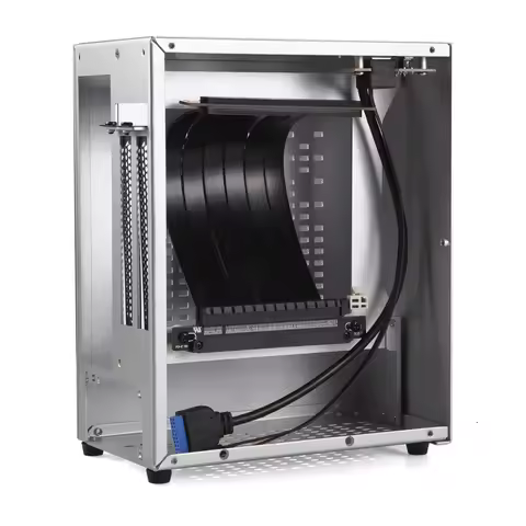 RGEEK A07 Mini ITX PC Case Aluminum HTPC Game Computer Chassis Support Graphics Card RTX2070 I5 Desk