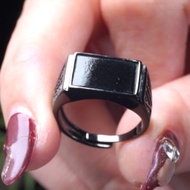 墨翠翡翠馬鞍戒指 925純銀鑲嵌 | 天然緬甸玉A貨翡翠 | 送禮