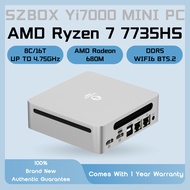 SZBOX Yi7000 MINI PC AMD Ryzen 7 7735HS AMD Radeon 680M DDR5 WIFI6 BT5.2 Windows PC