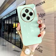 เคส TPU ขอบตรง สำหรับ  Xiaomi Redmi 14C Poco C75 เคสกันกระแทกขอบตรงนิ้ม