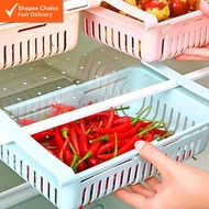 Random Color Adjustable Fridge Organizer | Refrigerator Storage Rack | Multi-Purpose Shelf | Bakul S