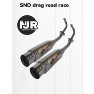 SND DRAG ROAD RACE MOTORCYCLEknalpot FOR DUCK MOTORCYCLE