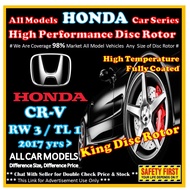 HONDA CRV RW3 TL1 Disc Rotor Drilled Slotted / Pemutar Cakera Berprestasi Tinggi