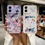 Card Holder Phone Case OPPO A6X A6 OPPOA6X 5G 4G New Creative Fashion Fantasy Halo Fireworks Butterf