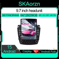 SKAorzn 9.7inch for honda accord 7th 16 32 64 128 256GB Tesla style vertical screen android16 IPS QL