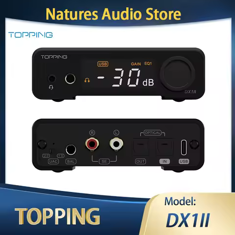 TOPPING DX1 II Gaming ready DAC&Headphone amp DX1 MKII HIFI USB DAC DX1II Balanced Decoder IEM Ampli