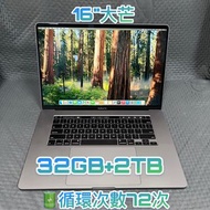高配MacBook Pro 16”大芒 i9 32GB 2TB 專業創作機 🔋循環次數72次