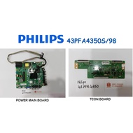 PHILIPS LED TV 43PFA4350S/98 43PFA4350 43PFA4350S Power Main Board TSUMV59-T8C1 T-Con Board 6870C-05