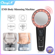 【Philippines Shipping】Ckeyin Slimming Massager EMS Body Slimming Machine RF Beauty 6 in 1 Fat Remove Massager Ultrasonic Vibrate sliming body shaper machine for Arm Leg Hip Facial Skin Care