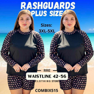 plus size Rashguard terno Short for Women swimming attire beach outfit 3xl-5xl