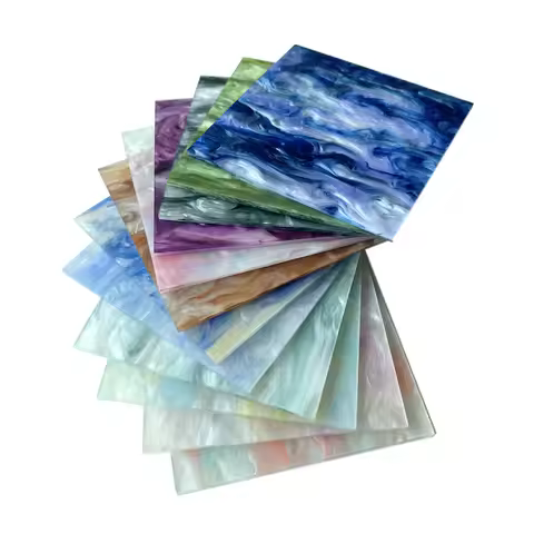 1-Sided Colorful Cloud Acrylic Sheet/PMMA, 3.0mm Thick,12 Colors To Choose From, Suitable For Decora