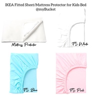🇲🇾IKEA.my LEN/LENAST Fitted Sheet/Waterproof Mattress Protector for Children’s Kids Bed - 70x160/80x