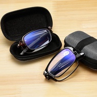 With Case Foldable Design Reading Glasses Men's Women's Resin Glasses Frame +1.0 +1.5 +2.0eo