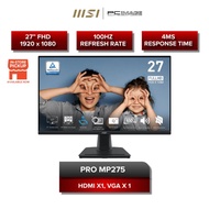 MSI PRO MP275 MONITOR | 27" 1920x1080 | 1MS | FHD |100HZ | IPS | 3YW | MP273A / MP275 / MP275 E2 / M
