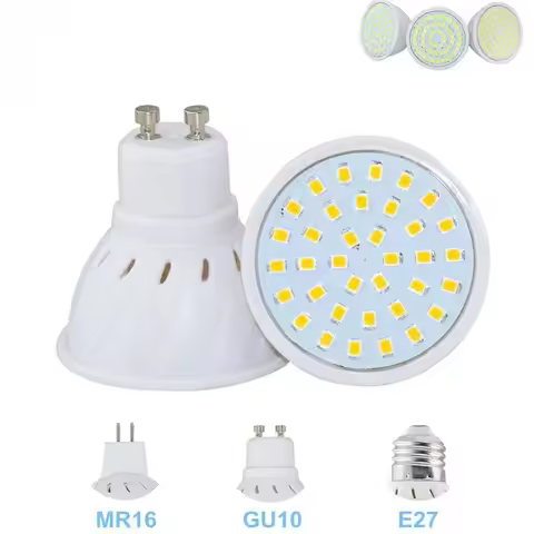 1Pcs No Fliker LED Spotlight GU10 Not Dimmble Lamps 6W 9W 10W 12W 2835 230V 220V Led Bulbs Spot Home