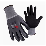 Qear safety workman gloves -  Palm foam nitrile rubber coated - Size: L