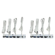 [IpvCQZ]2X USB 3.0 Front Panel Hub IO Panel 2-Port USB3.0+2-Port USB2.0+1-Port TYPE-C 20G+LED Switch