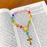 Catholic Crystal Rosary Bracelet Catholic Crystal Rosary Bracelet