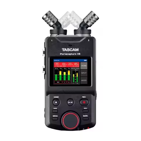 Tascam X6 High-Resolution Multi-Track Handheld Recorder for podcast,music,interviews,field recording
