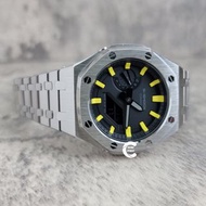 《改裝訂製》G-SHOCK特別限量版 男裝女裝手錶鋼錶電子錶 防水潛水錶 農家橡樹 Casioak Casio G Shock Special Limted Edition GA2100 Luxury Men Ladies Watch