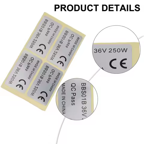 20 Pcs 45x23mm Ebike Electric Bicycle Sticker For BAFANG 36V 250W/48V 750W01/BBS SH Eight Direction 