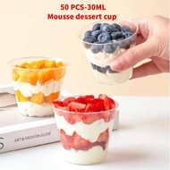 50PCS 30ML Disposable Airline Cups Suitable for ice Cream Mousse Beverages Alcoholic Drinks etc