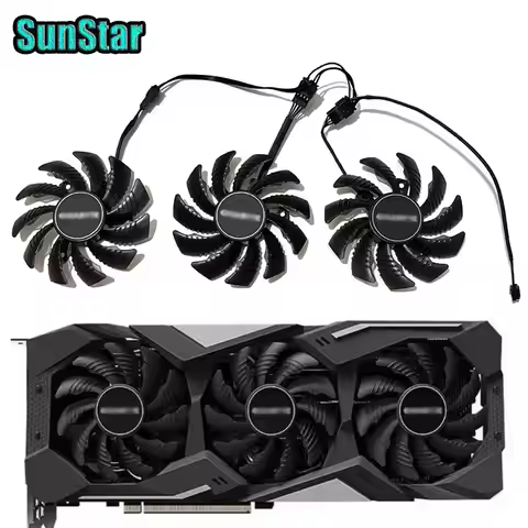 New PLD08010S12HH 78MM 4PIN 0.35A Video Card Cooling Fan,For Gigabyte RTX 2060 2070 2080 2080Ti GTX 