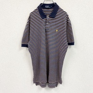 Ralph Lauren Polo 短袖 Polo 衫，條紋，顏色， XL 碼，古著。