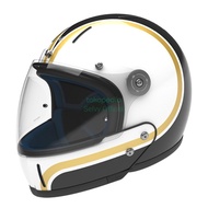 Helm Motor Veldt Carbon Full Face Gold Wave Black Original 100%