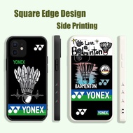 Casing For Realme C20 C25 C25S C25Y 9i Narzo 30A Yonex Badminton Racket Collage OAP03 Phone Case Square Edge