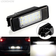 LOOKSHOW 1Pc LED Car Number License Plate Light Lamp No Error Canbus DC 12V for Peugeot 106 1007 207
