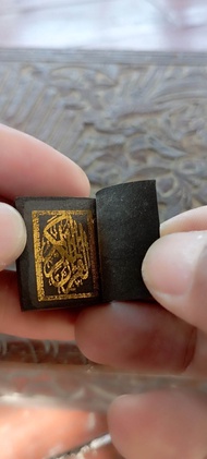 stambul al quran kertas hitam tinta w emas tanpa wadah